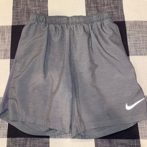 Grey Nike 7in Running shorts
